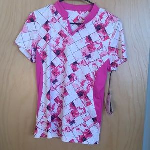 Tail white label pink sun blocking top